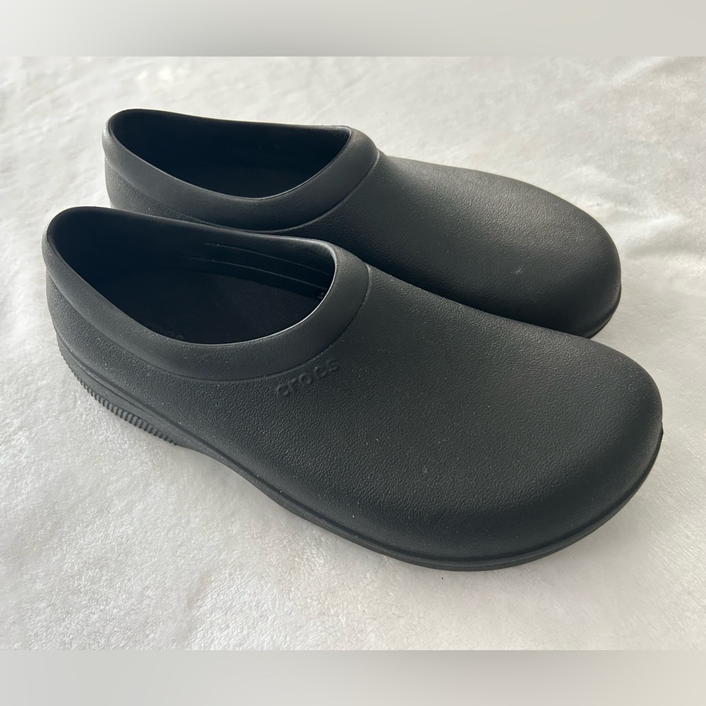 CROCS On The Clock Black Work Slip-On Mens Size 11